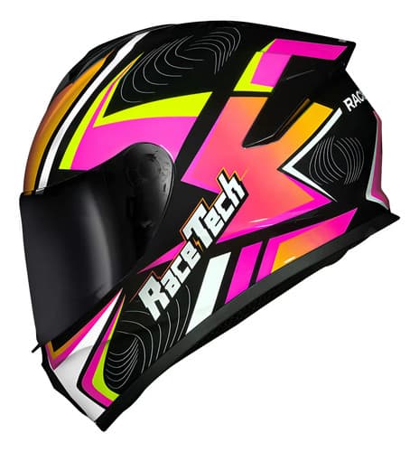 Capacete Race Tech Hit Fuzzy Amarelo Tamanho Do Capacete 56