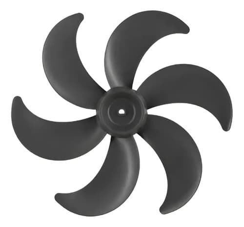 Hélice para Ventilador Britânia Turbo 30cm 6 Pás Cor Preto