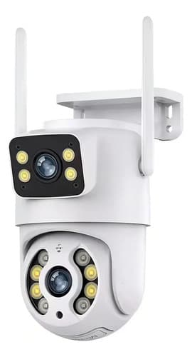 Camera Segurança Ip A31 Prova D'agua Lente Dupla 6mp Icsee Branco