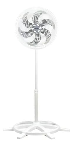 Ventilador de pé Ventisol Ventilador de Coluna Turbo 6 10037 turbo com 6 pás de Plástico prata estrutura branco, 40cm de diâmetro 60 Hz
