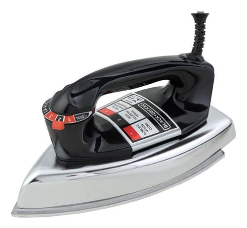 Ferro De Passar Roupa A Seco Black + Decker Com Base De Alumínio VFA1110