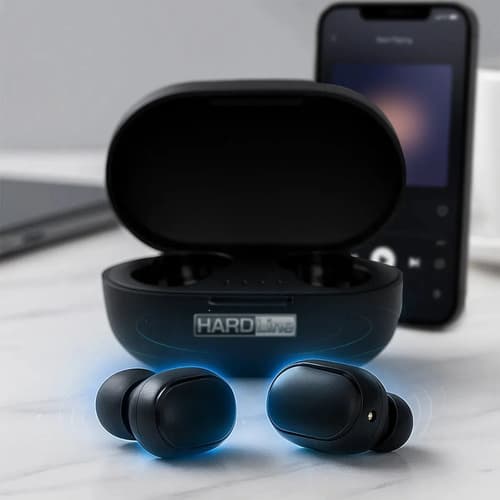 Fone De Ouvido Bluetooth 5.0 TWS Sem Fio Hardline In Ear Touch mantém a estabilidade HD Compatível Android Bateria Longa