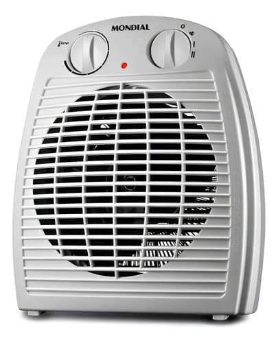 Aquecedor De Ambientes Ar Termoventilador Mondial A-08 1500w Cor Branco E Cinza