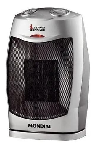 Mondial Aquecedor Cerâmico Ideal Para Dias Frios Cor Prateado