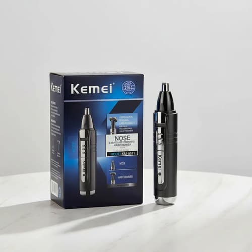 Aparador Cortador de Pelos Nariz e Orelhas Kemei KM-6511 2 em 1