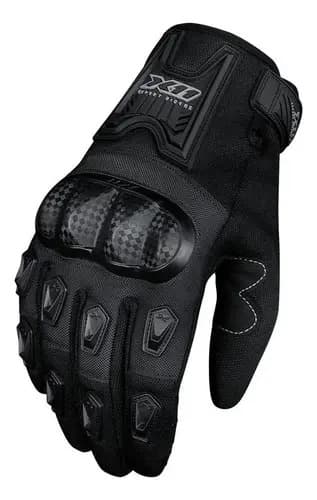 Luva X11 Blackout 2 Motoqueiro Moto Motociclista Proteção Tamanho P