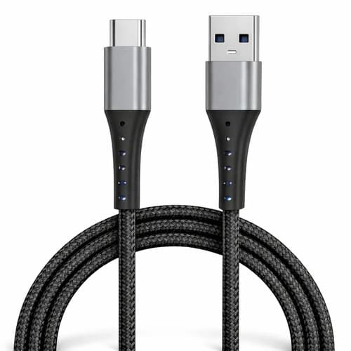 Cabo Usb Tipo-C 2 Metros Carregador Turbo Compatível Com Motorola Moto G Samsung Galaxy Xiaomi Redmi iPhone 15 16 17 Pro Max Carplay Ps5 Super Rápido