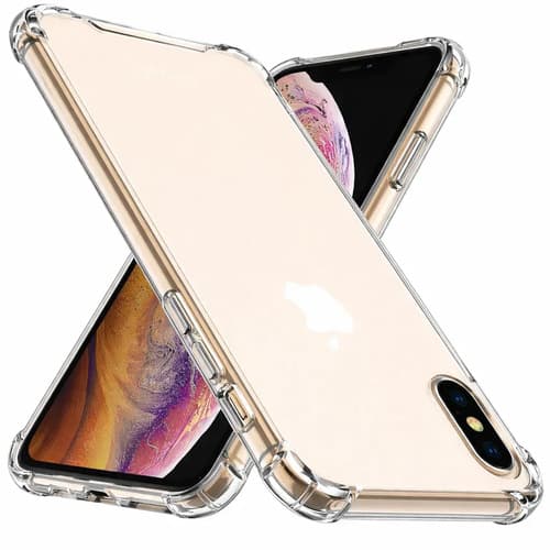 Capa Capinha Transparente Para iPhone XS Max Case Com Bordas Anti Impacto