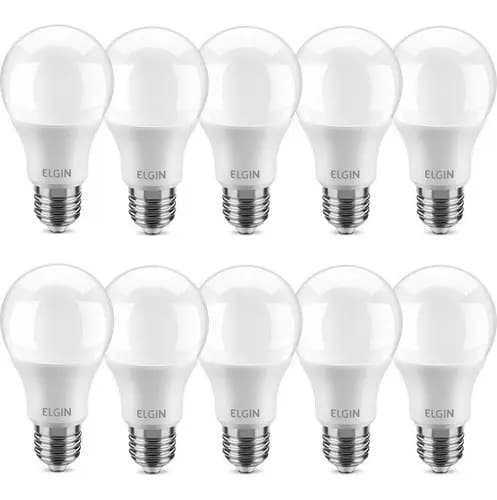 Kit 10 Lâmpadas Led Bulbo A60 15w 6500k Branco Frio