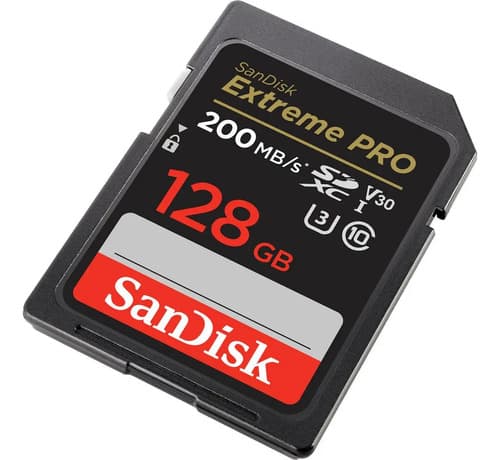 Cartão SDXC SanDisk Extreme Pro 128 GB UHS-I 200 MB/s 90 MB/s resistente