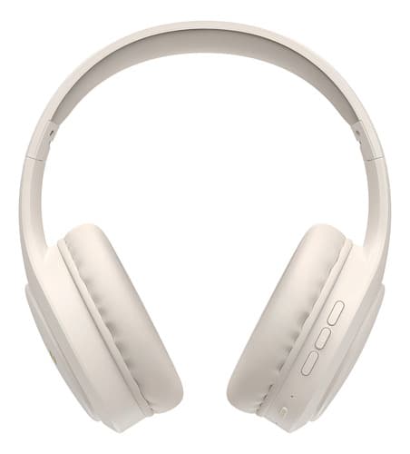Fone De Ouvido Headphone Dapon H02d Bluetooth 5.1 Over-ear 22 Horas De Bateria Bege
