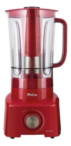 Liquidificador PH900 Com 12 Velocidades e Pulsar Potência de 1200W Cor Vermelho Philco