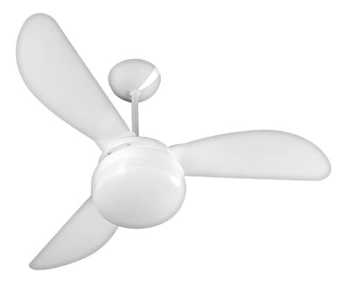 Ventilador De Teto Ventisol Fênix E-27 Branco 130w Com 3 Pás De Plástico, 960 mm De Diâmetro