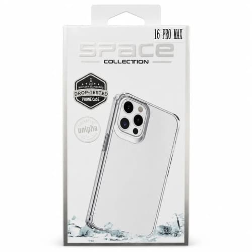 Capa Case Transparente Space Collection para iPhone 16 Pro Max com Proteção Anti Impacto