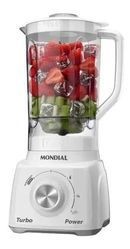 Liquidificador Turbo Power Copo 1,6l 500w L-99-wg Mondial Cor Branco