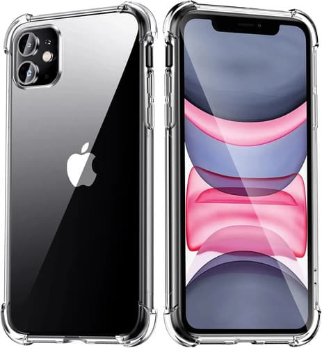 Capa Capinha Transparente Para iPhone 11 Normal Case Com Bordas Anti Impacto