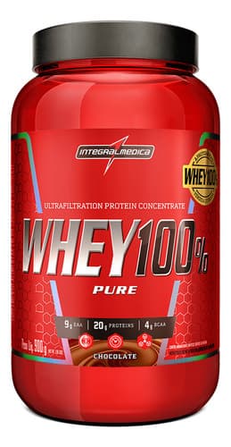 Whey 100% Pure Chocolate 900g Pote - Nutrição Completa para Recuperação e Crescimento Muscular