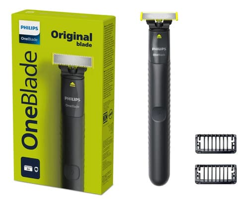 Barbeador e Aparador Elétrico Philips OneBlade 2 Pentes, Sem Fio e À Prova D'Água - QP1424/10