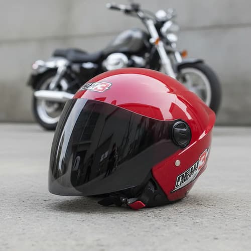 Capacete Aberto Pro Tork New Liberty Three 56 Vermelho