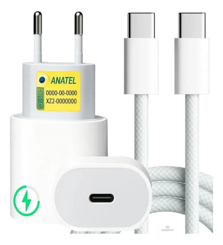 Carregador Turbo Rápido Usb-c Para Samsung Xiaomi Motorola iPhone - Cabo Tipo C Reforçado De Alta Qualidade Personalized View