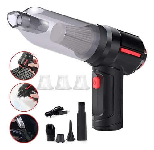 Aspirador De Pó Mini Soprador 3em1 Usb Refil Portátil Recarregável Marca Rhyde