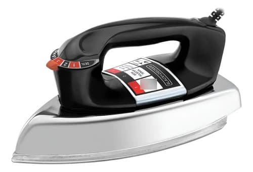 Ferro de Passar A Seco Elétrico Black & Decker VFA1110TM2 Tradicional Preto Base Alumínio
