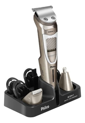 Aparador de Pelos Philco Multigroom 8 Em 1 Pap16 Cor Chumbo